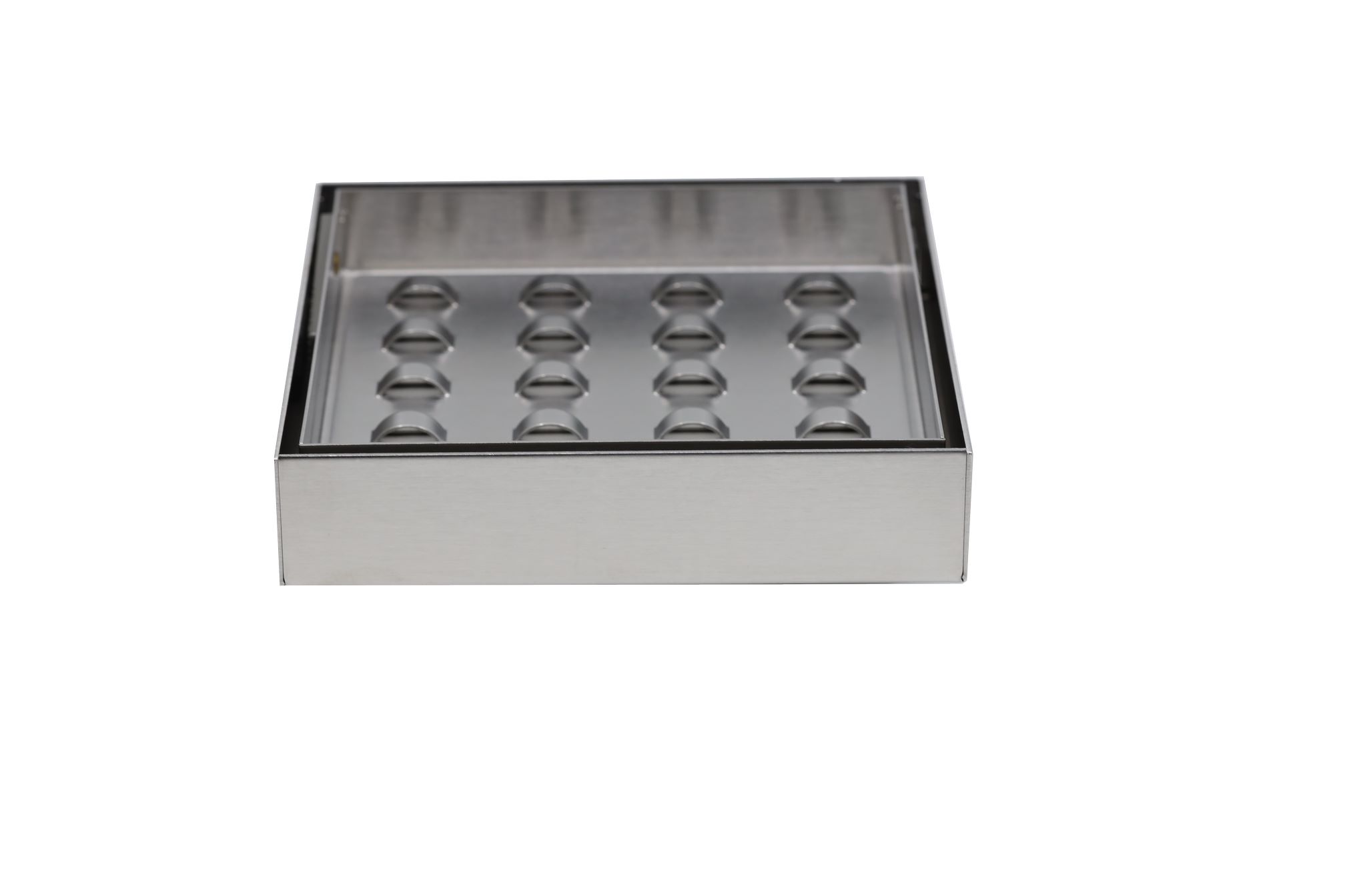 Buy Floor Drain - Stainless Steel - Recessed 6"X 6" Online | Construction Finishes | Qetaat.com